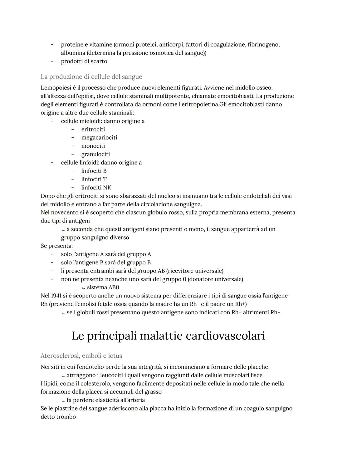 L'apparato cardiovascolare
L'apparato cardiovascolare trasporta nel sangue tutti i materiali da e verso tutte le regioni
corporee per assicu