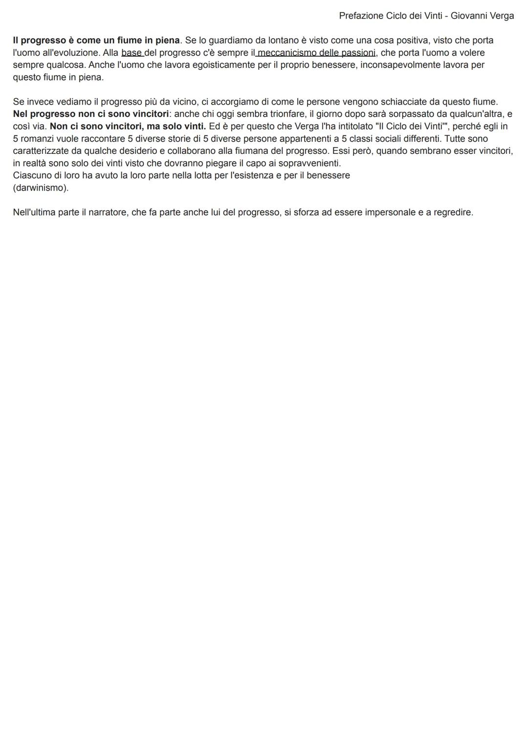 Giovanni Verga
Prefazione Ciclo dei Vinti
Ispirandosi a Zola, verga elabora il progetto di scrivere un ciclo di 5 romanzi intitolato "Il cic