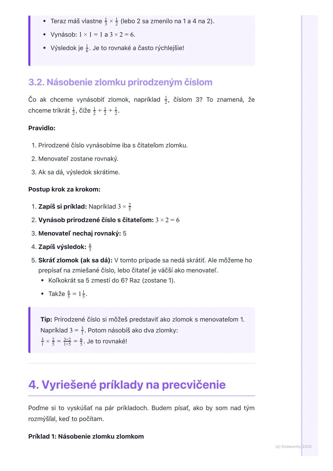 # Násobenie zlomkov

## 1. Úvod do násobenia zlomkov

Ahojte! Dnes si prejdeme násobenie zlomkov, čo je super dôležité pre testy z
matematik