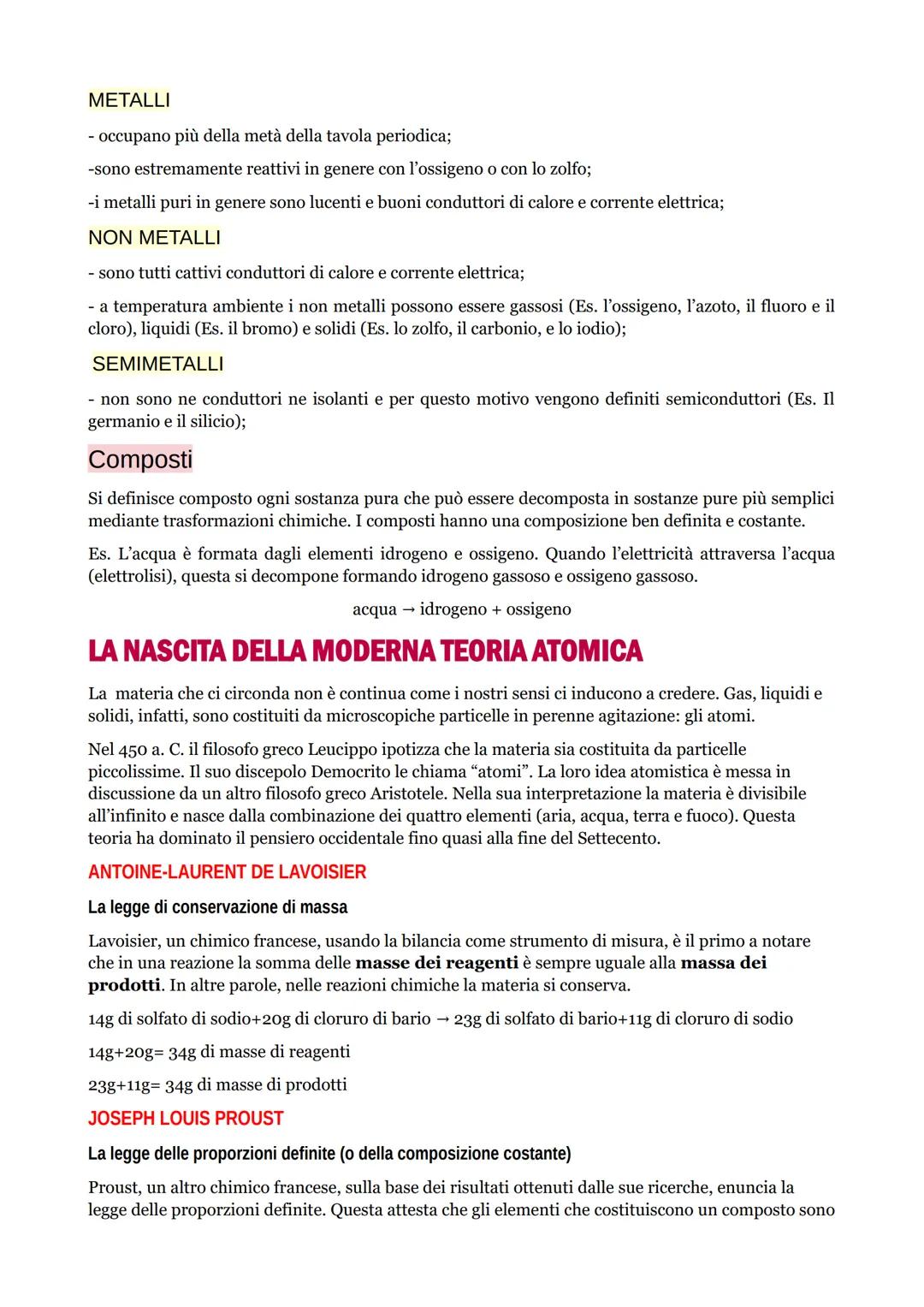 # APPUNTI E DEFINIZIONI DI CHIMICA BASILARI

# TRASFORMAZIONI

## Trasformazioni fisiche

Le trasformazioni fisiche provocano un cambiamento