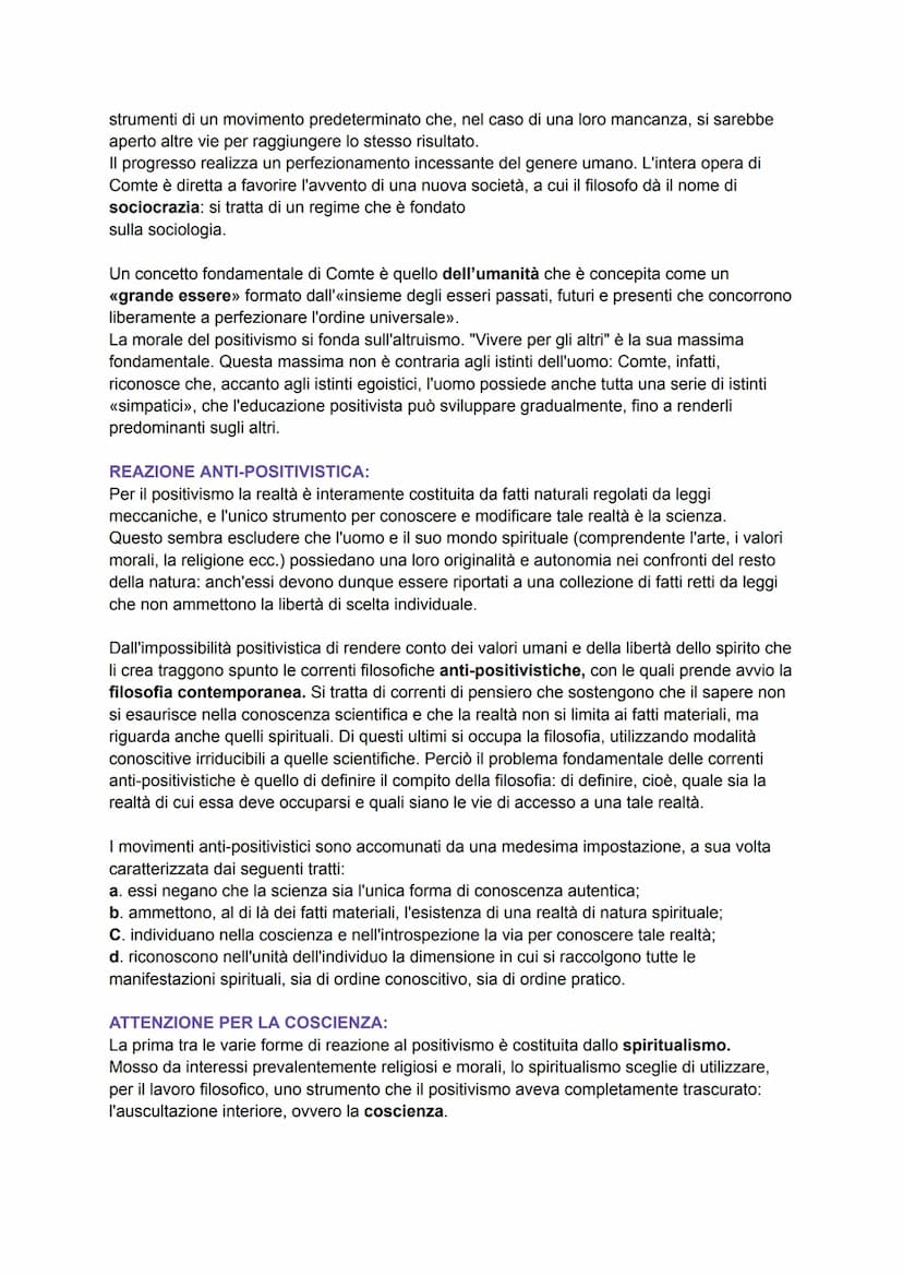 IL POSITIVISMO:
Il positivismo è un movimento filosofico e culturale (letterario e artistico) caratterizzato dall'
esaltazione della scienza