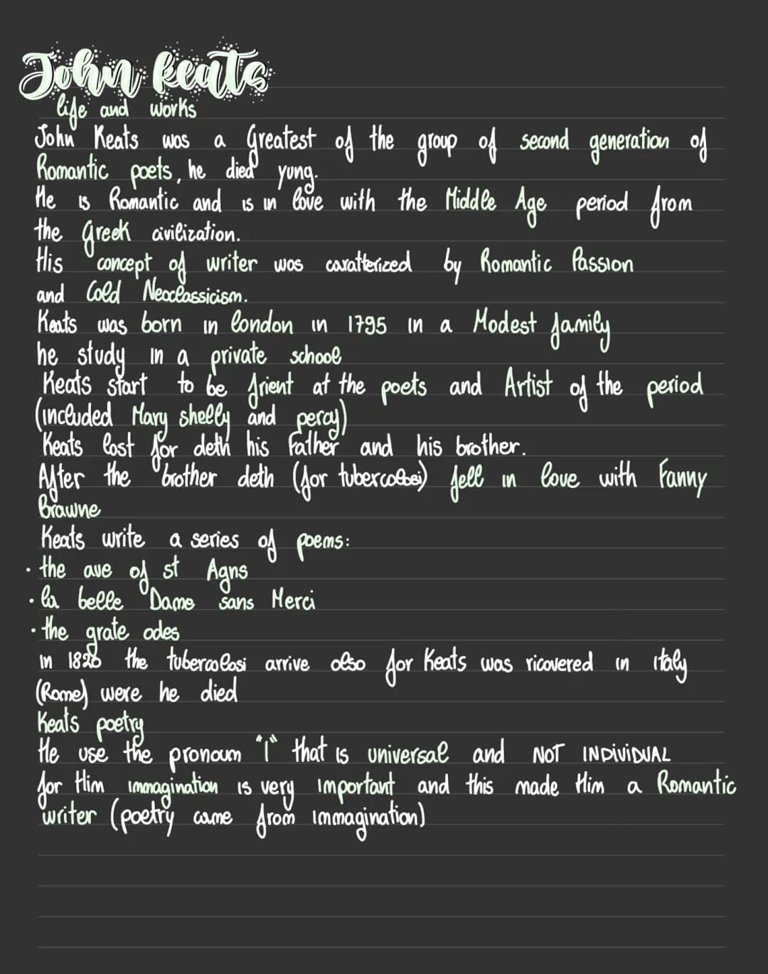 Romantic poetry
At end of 18 and beginning of 19 ceuntry born a new style of
poetry: Romanticism that need to give expression to emotional
e