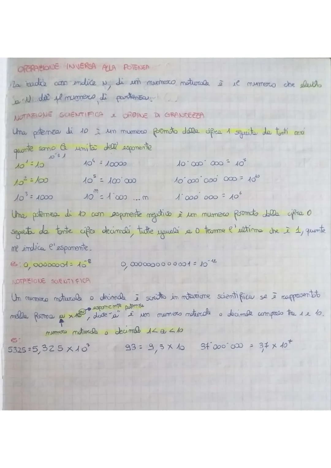 LE POTENZE
L'examents a potenza è l'operazione aritmetica che associa a 2 mumeri
dett, base ed espomente, um texto numero che si ottiene mol