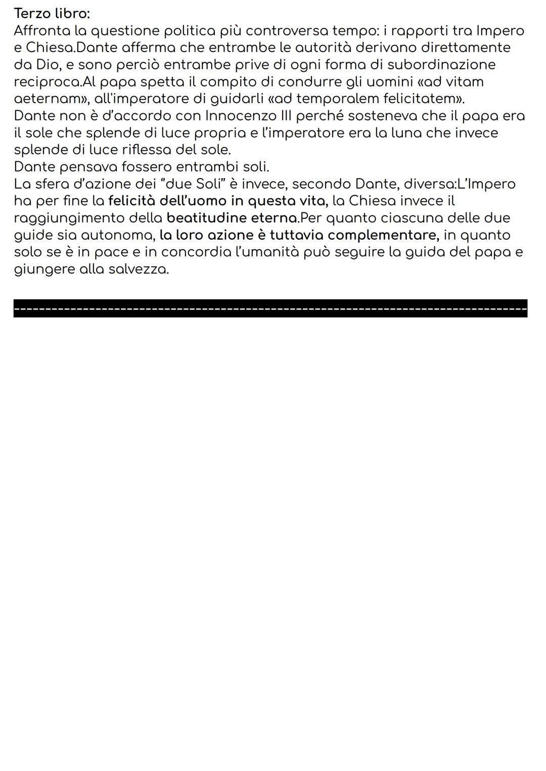 De Monarchia
Data di stesura: Non precisa!
Secondo alcuni 1308;
Secondo altri tra il 1311 e il 1313, al tempo della discesa in Italia di Arr