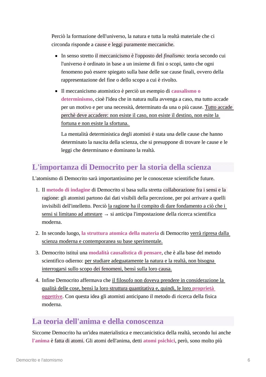 88
Democrito e l'atomismo
Democrito è un altro dei grandi pensatori della filosofia presocratica, infatti egli fu un fisico
pluralista. Egli