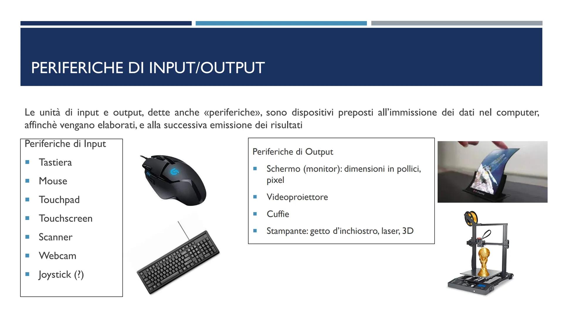 ARCHITETTURA DEL COMPUTER
COME I COMPONENTI FISICI (HARDWARE) SONO CONNESSI TRA LORO ARCHITETTURA DI VON NEUMANN
Macchina di Von Neumann
CPU
