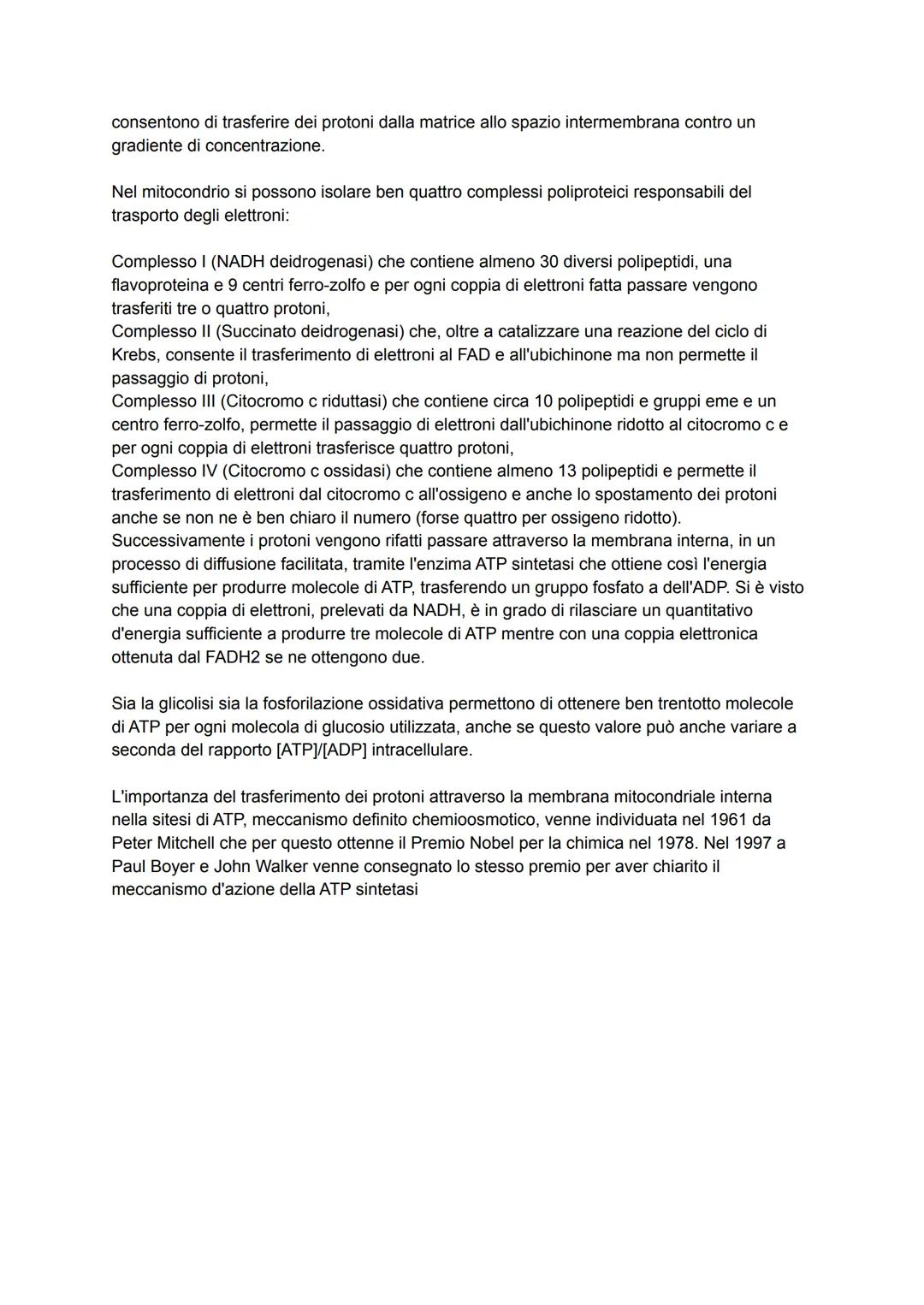 Alla scoperta del potere dei mitocondri
La cellula per svolgere le proprie funzioni necessita di energia, l'energia viene prodotta per
combu