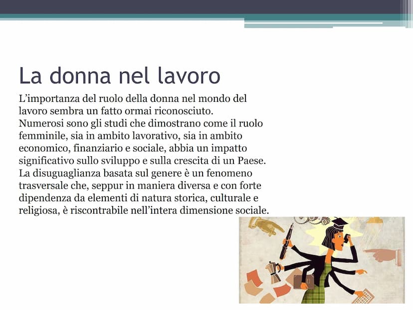 
<p>La donna nel contesto politico e lavorativo ha un ruolo di grande importanza, che influenza lo sviluppo e la crescita di un Paese.</p>
<