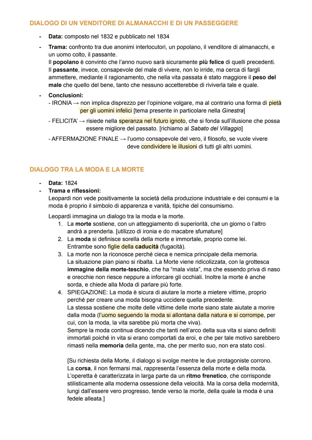 -
LE OPERETTE MORALI
Genere: prose di argomento filosofico [racconti filosofici nati con Voltaire, '600],
storie narrative, dialoghi
Fine pr