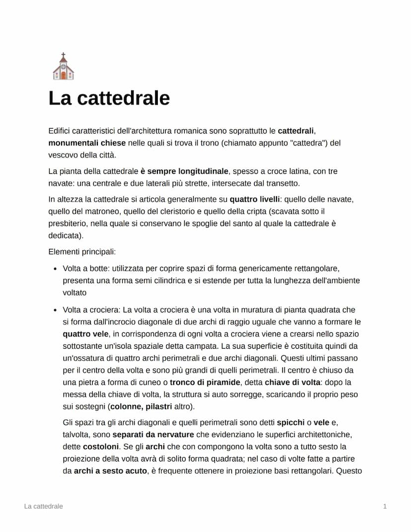 INI
Caratteristiche generali
dell'architettura romanica
L'intensificarsi degli scambi commerciali, la ripresa dell'economia accelerano il
fe