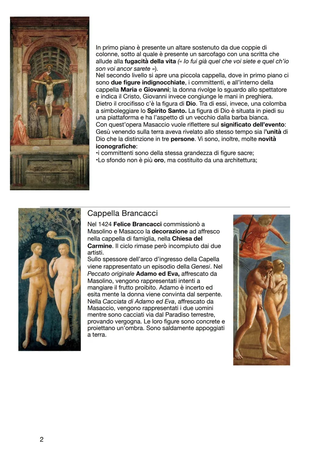 lunedì 27 marzo 2023
Masaccio
Biografia
Masaccio, il cui vero nome è Tommaso di ser Giovanni, nasce a San Giovanni Valdarno
vicino Arezzo. N