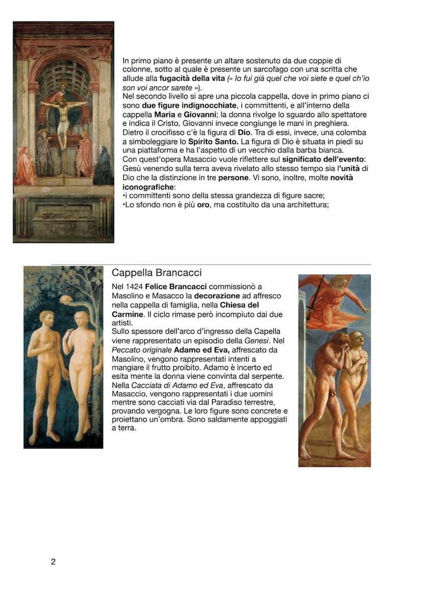 lunedì 27 marzo 2023
Masaccio
Biografia
Masaccio, il cui vero nome è Tommaso di ser Giovanni, nasce a San Giovanni Valdarno
vicino Arezzo. N