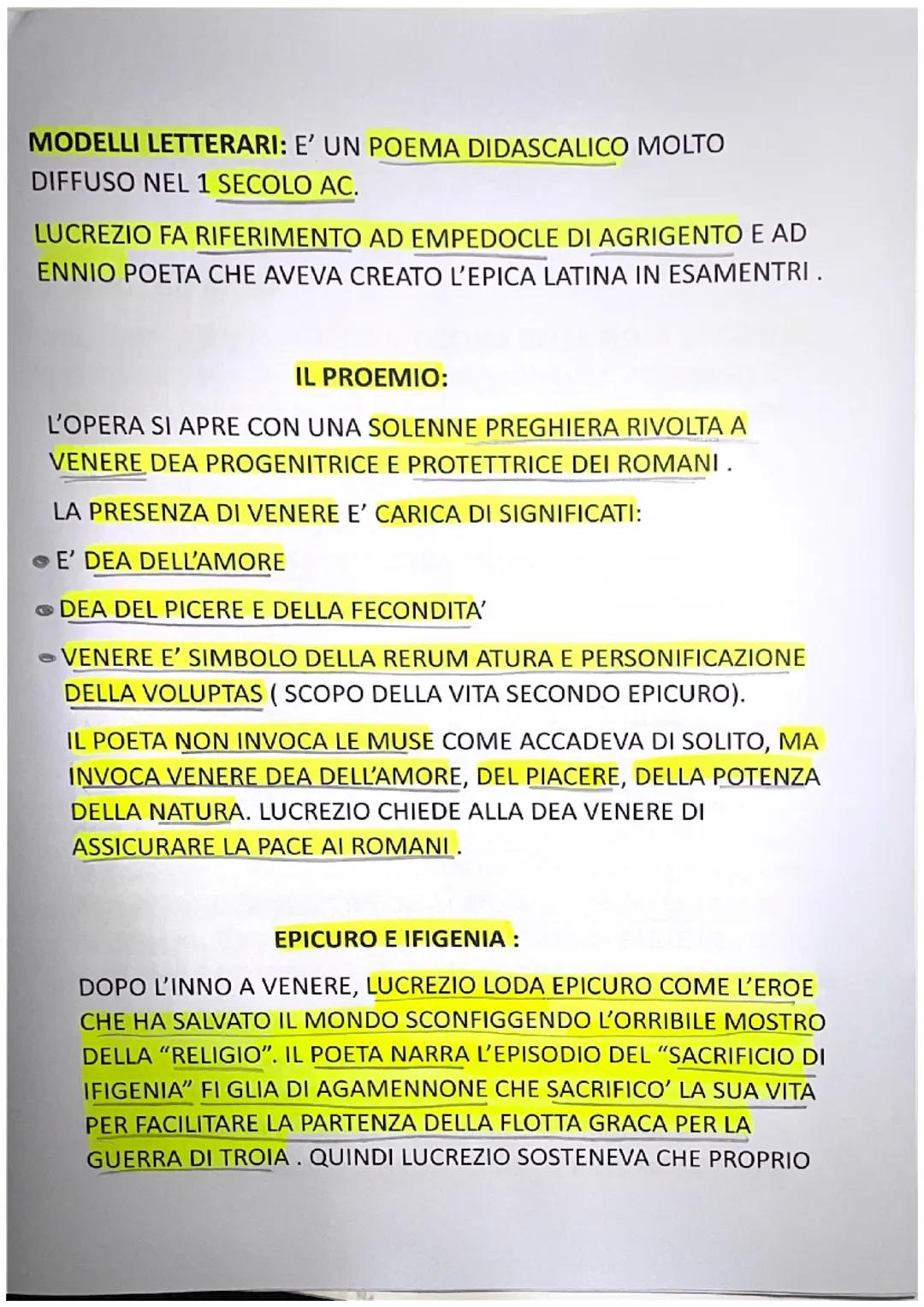 LUCREZIO: 94 ac - 56 ac
E' UNO DEGLI SCRITTORI PIU' IMPORTANTI DELLA LETTERATURA
LATINA, DELLA SUA VITA SI SA BEN POCO E SI DICE CHE E' NATO