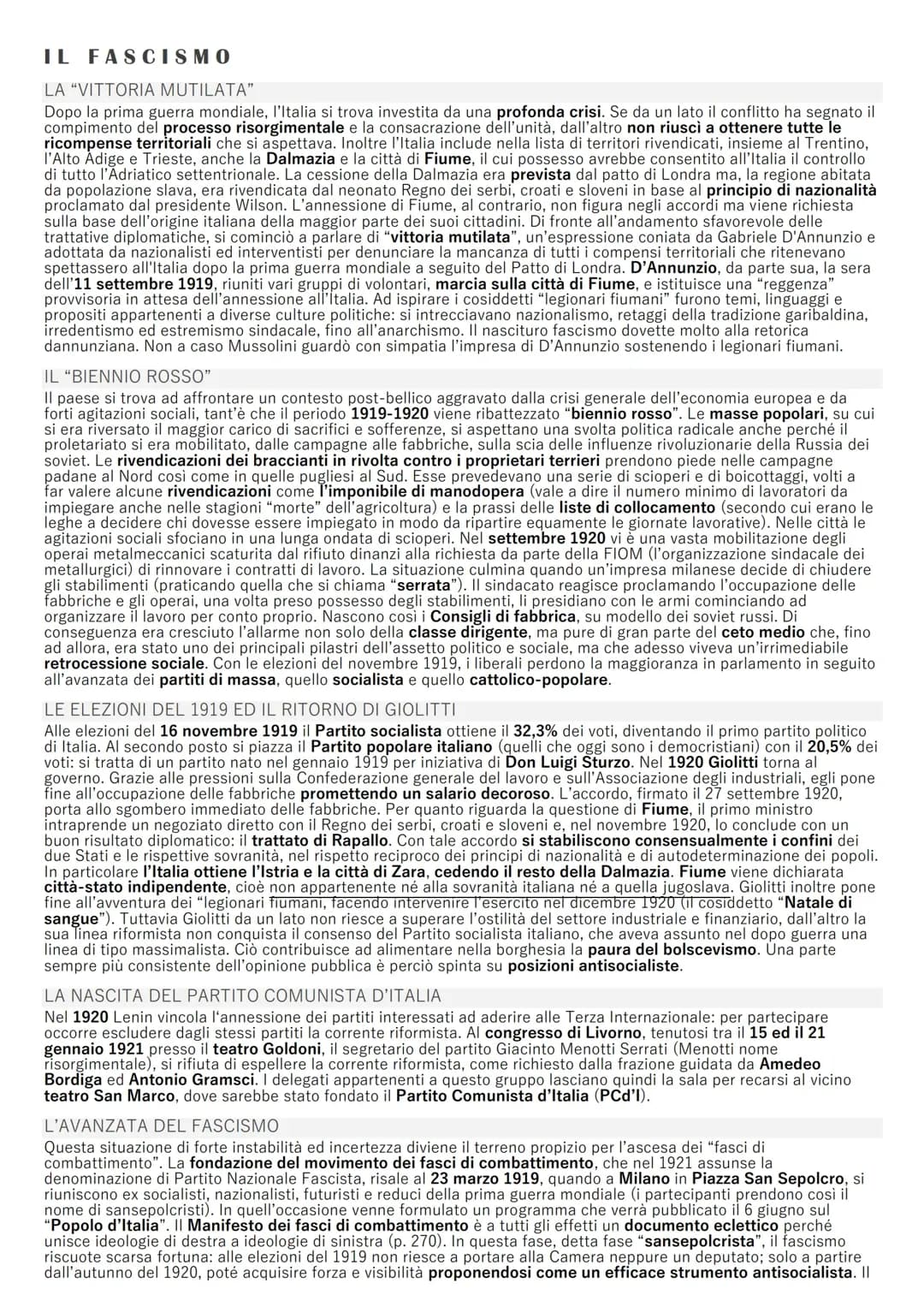 Il fascismo