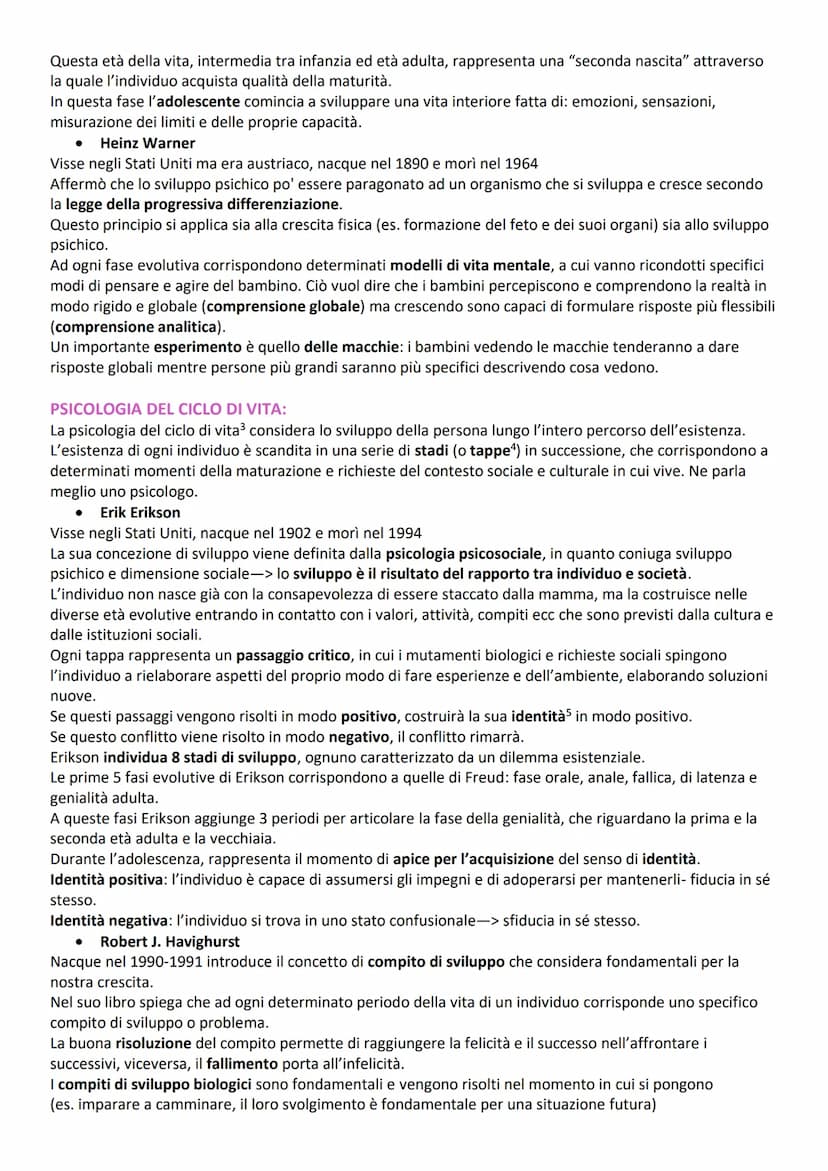 PSICOLOGIA DELLO SVILUPPO:
SVILUPPO: è un'insieme di processi grazie ai quali un organismo modifica la sua organizzazione, le sue
funzioni e