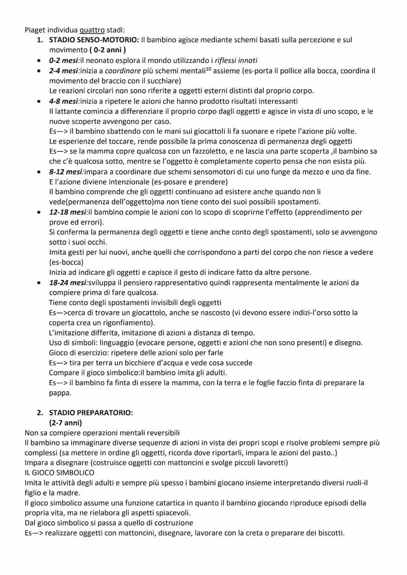 PSICOLOGIA DELLO SVILUPPO:
SVILUPPO: è un'insieme di processi grazie ai quali un organismo modifica la sua organizzazione, le sue
funzioni e