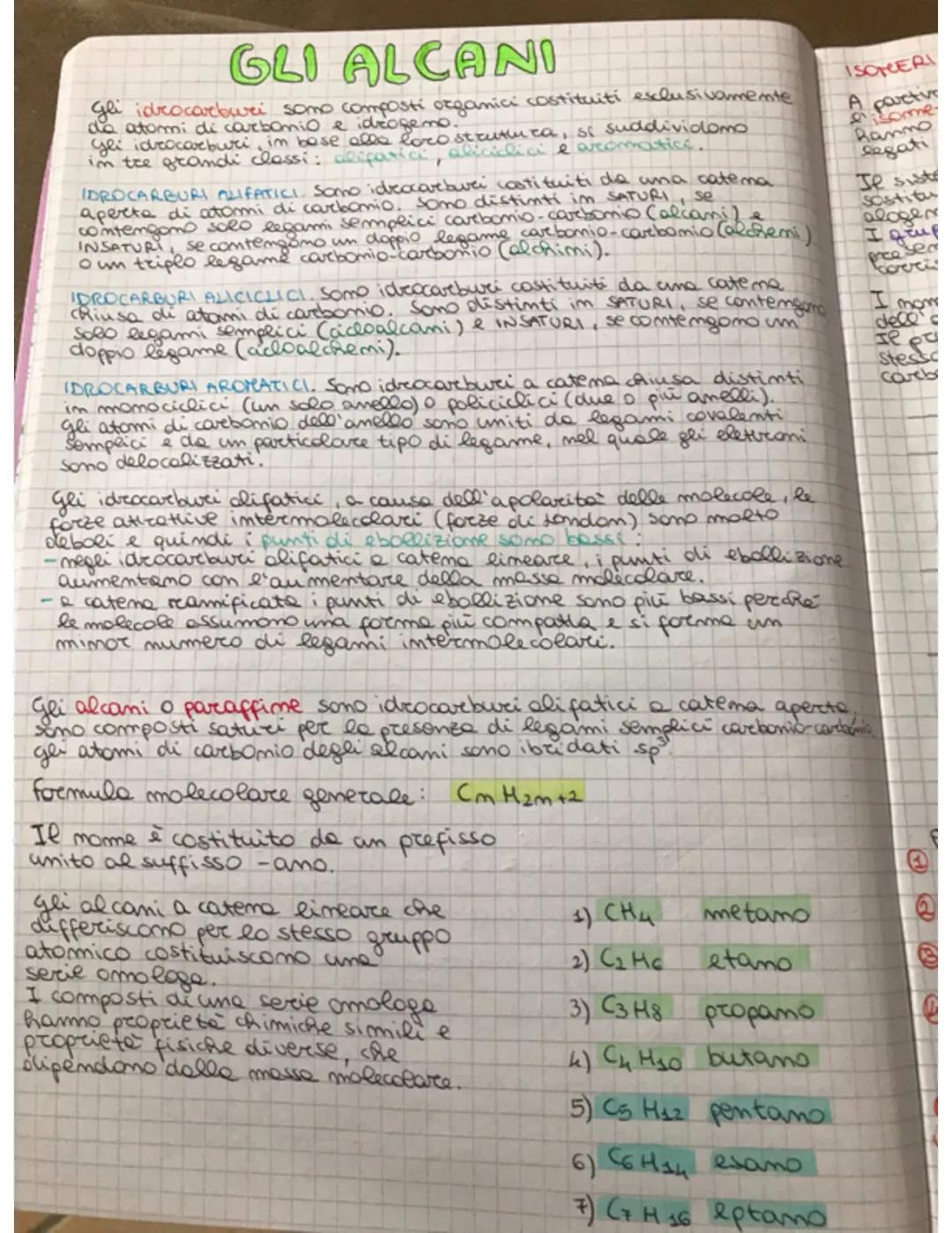 alcani e cicloalcani