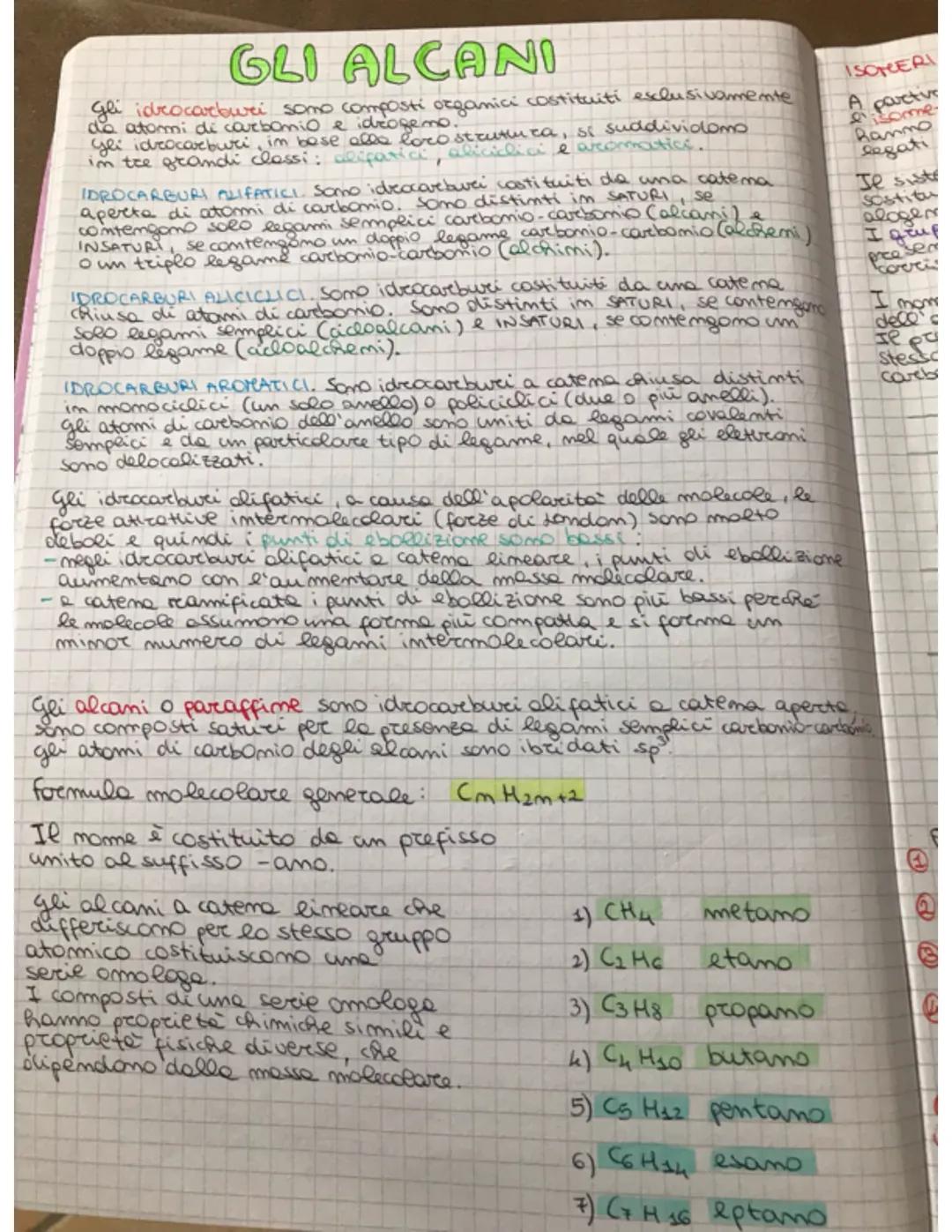 GLI ALCANI
gli idrocarburi sono composti organici costituiti esclusivamente
do atomi di carbonio e idrogeno.
gli idrocarburi, in base alla l