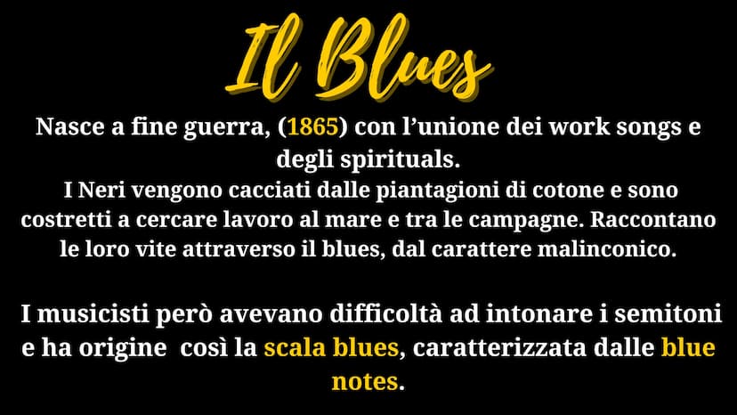 plf p p f
AS
Il Jazz
1
Jojjss Le origini
Il jazz è un genere musicale nato a fine 1800 inizio 1900.
Gli schiavi Neri vengono deportati dall'