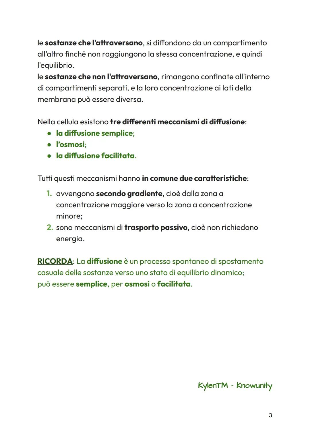 le cellule scambiano sostanza con l'esterno

Le membrane cellulari sono semipermeabili

Per poter svolgere le reazioni metaboliche, le cellu