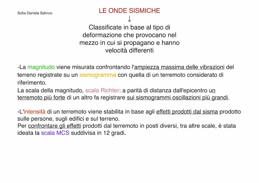 Sofia Daniela Salinco
TERREMOTI
VULCANI Sofia Daniela Salinco
nel mare
Spaccature della crosta terrestre.
Si originano in seguito alla manif