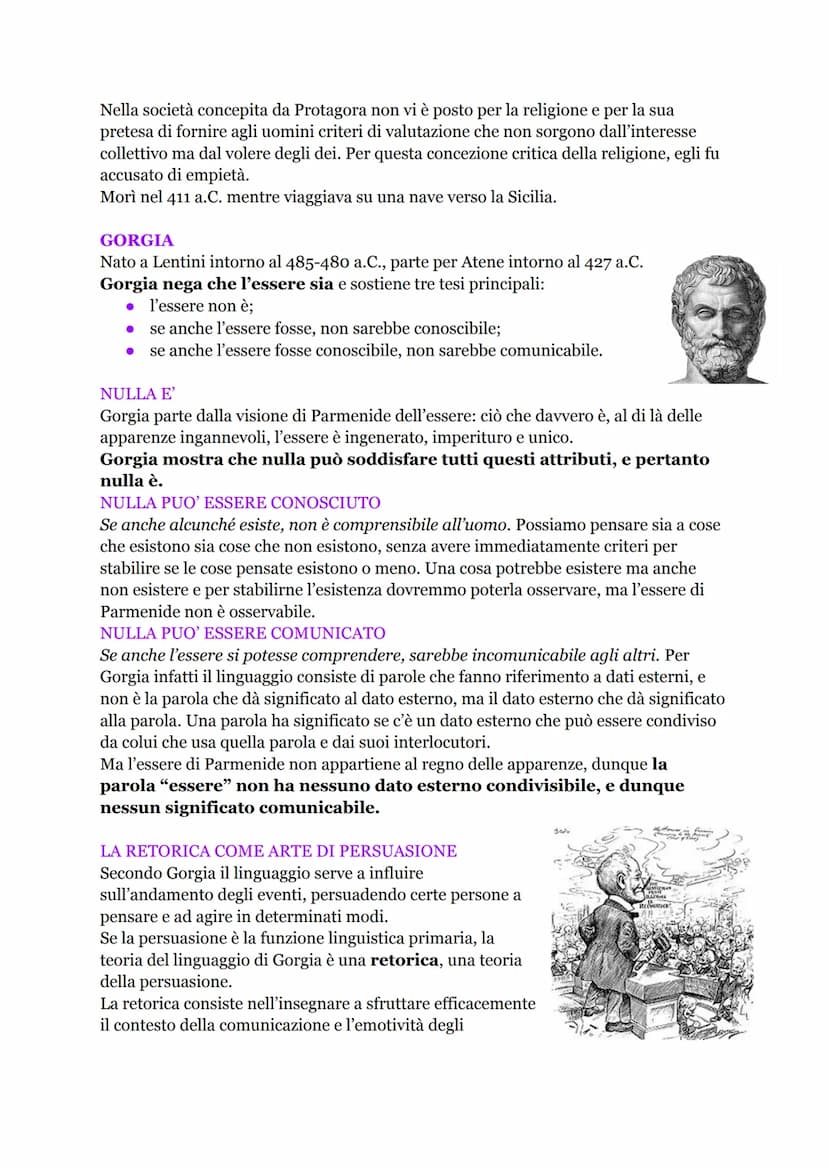 I SOFISTI
Verso la metà del V secolo a.C. si inizia ad identificare il sofista come colui che offre
il proprio sapere (sophia) in cambio di 