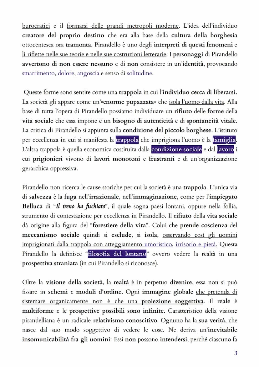 LUIGI PIRANDELLO
VITA
Luigi Pirandello nacque nel 1867 a Girgenti (Agrigento) da una famiglia di
condizione Borghese. Dopo il liceo si iscri