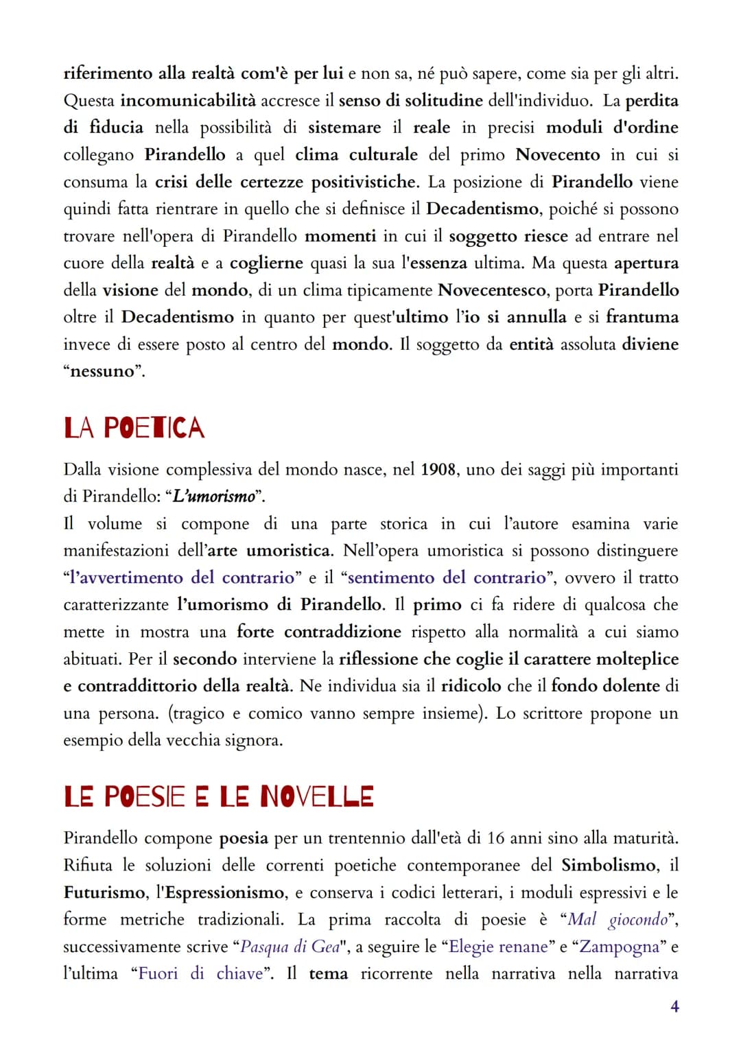 LUIGI PIRANDELLO
VITA
Luigi Pirandello nacque nel 1867 a Girgenti (Agrigento) da una famiglia di
condizione Borghese. Dopo il liceo si iscri