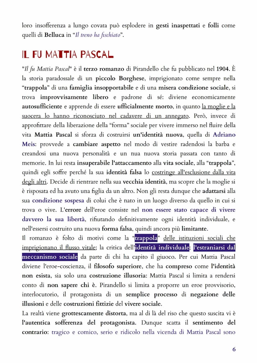 LUIGI PIRANDELLO
VITA
Luigi Pirandello nacque nel 1867 a Girgenti (Agrigento) da una famiglia di
condizione Borghese. Dopo il liceo si iscri