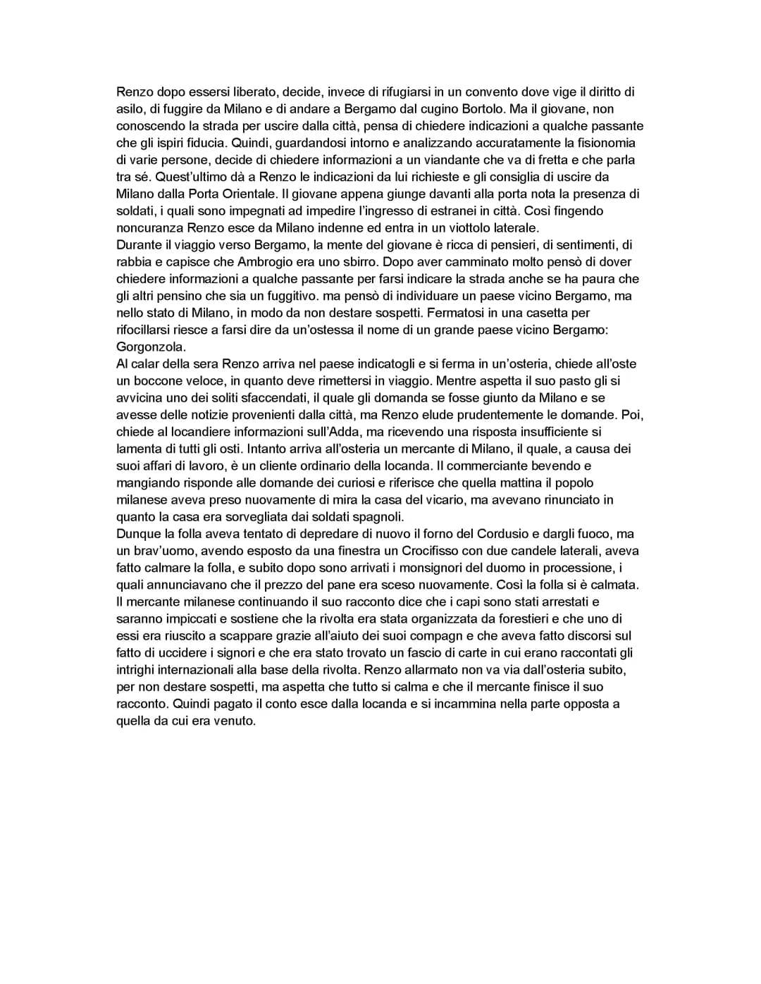 Capitolo 16 Promessi Sposi