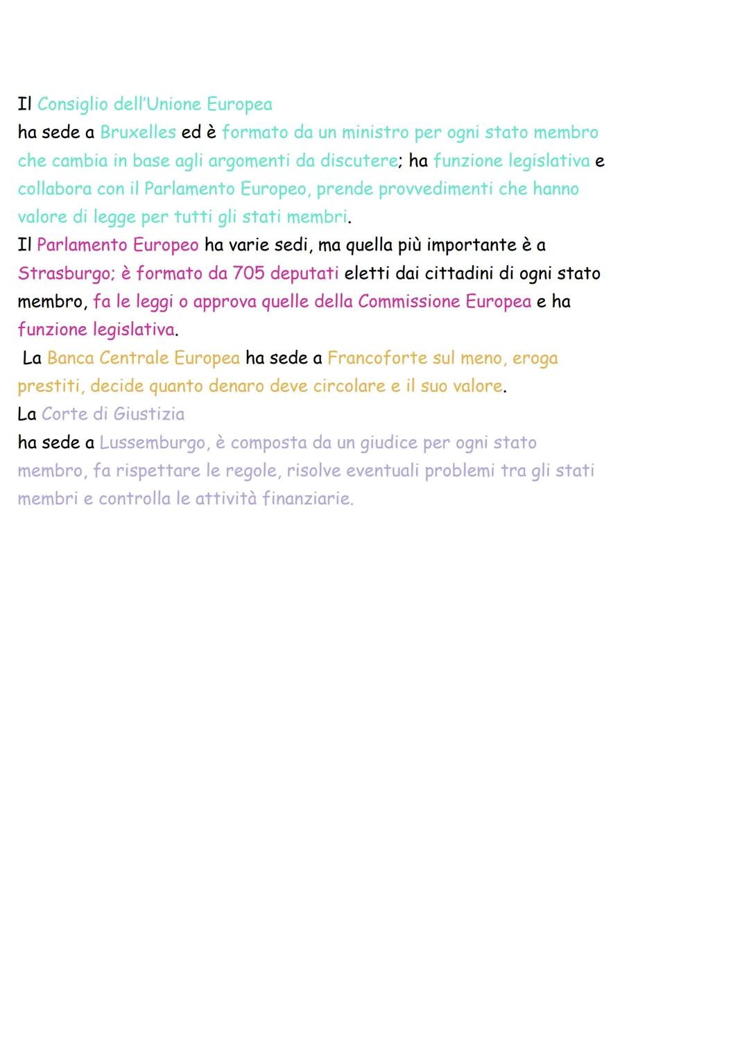 L'UNIONE EUROPEA
L'unione europea è un insieme di 27 stati.
Le tappe della fondazione dell'Unione europea:
1951 nascita della C.E.C.A comuni