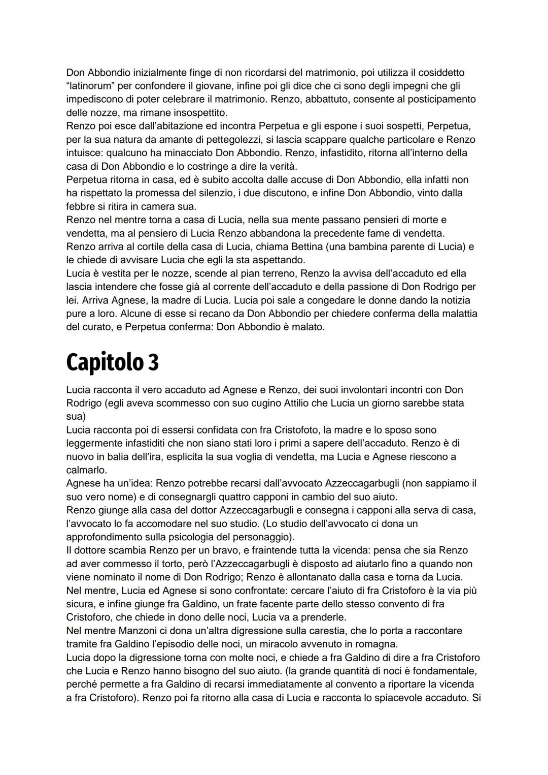 Capitolo 1
Il capitolo si apre con le famosissime parole "Quel ramo del lago di Como, che volge a
mezzogiorno...", dopodiché Manzoni ci offr