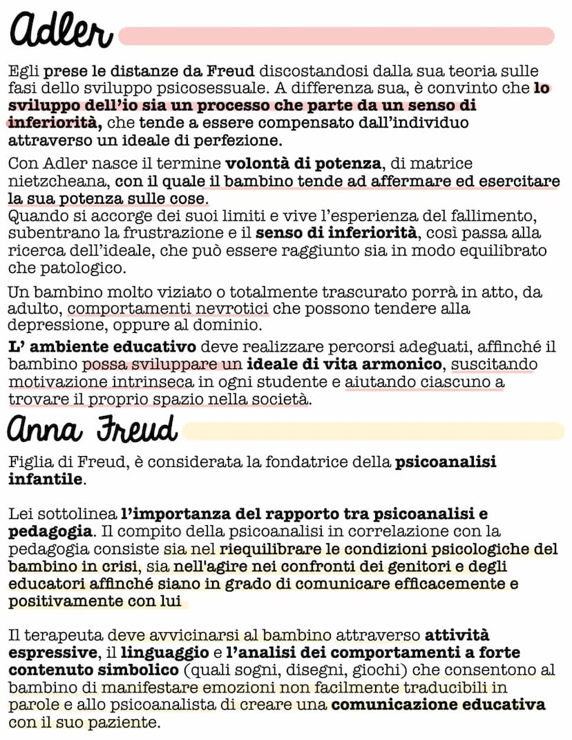 PSICOPEDAGOGIA DEL '900
Nella prima metà del '900 si sviluppano nuove teorie pedagogiche
grazie al contributo della psicologia, Così si affe