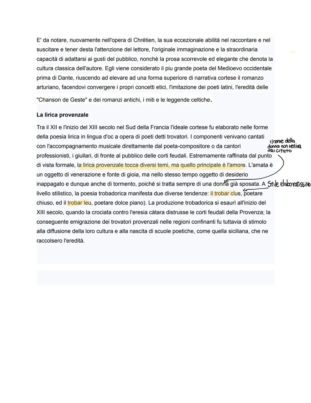 # L'età cortese

La popolazione non comprende più il
latino e quindi
Viene usato in forma orale il volgare

L'età cortese nasce in Francia n