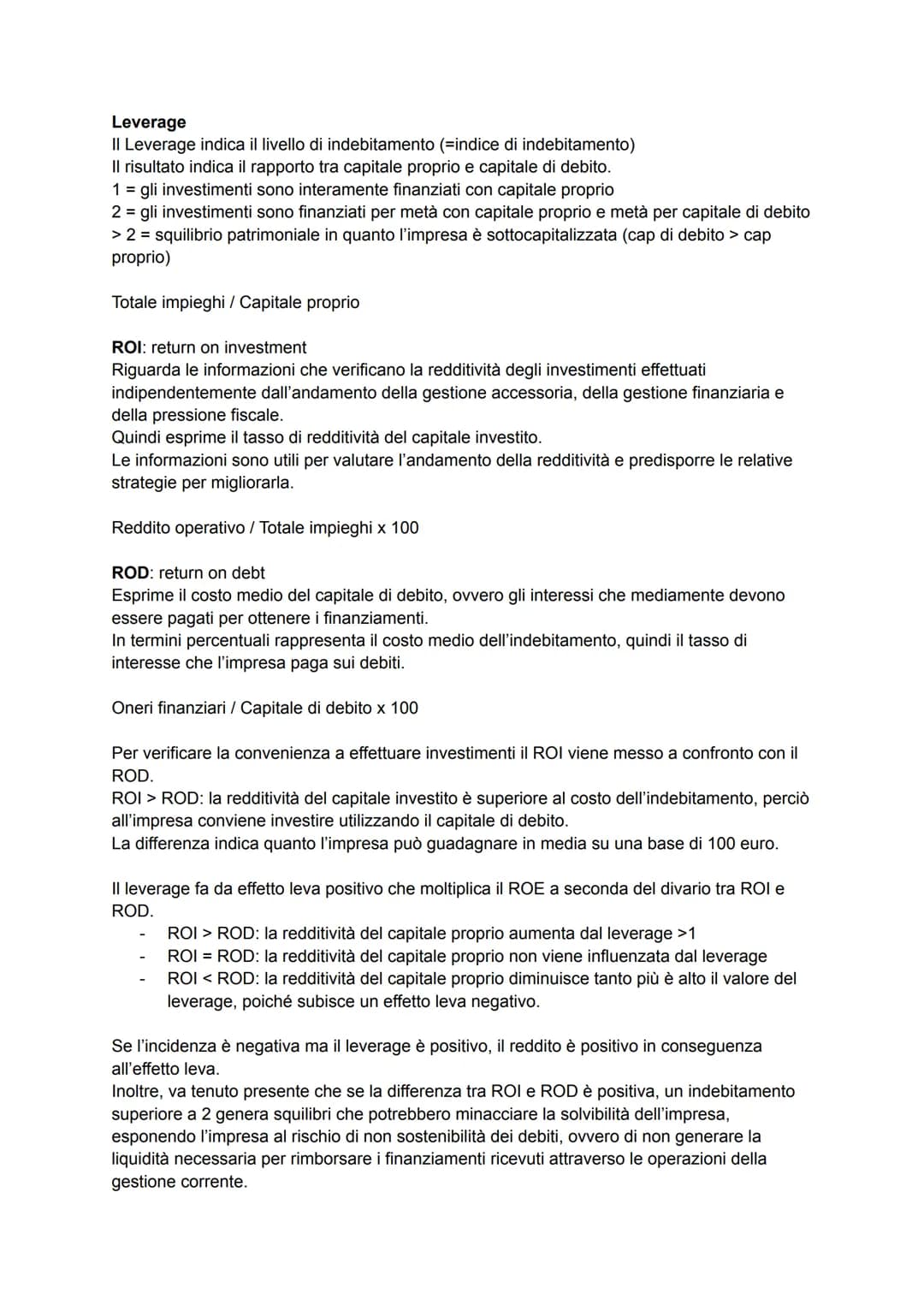 ANALISI PER INDICI -> quozienti che forniscono informazioni utili per comprendere
l'andamento futuro dell'attività economica, patrimoniale e