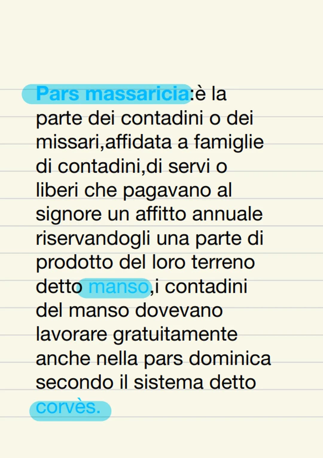 La Cartie
La curtis
Curtis significa corte, la Curtis era
una nuova forma di
organizzazione della proprietà
terriera che si divideva in 2 pa