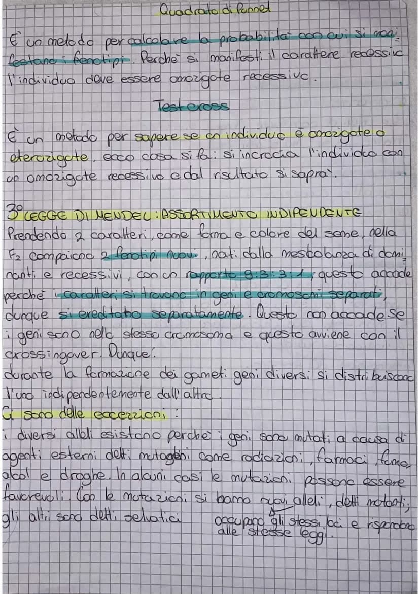 Appunti sulla genetico
la
• genetica è a scienza che studia l'ereditarietà dei caratteri
possing
Nela
ed i meccanismi che famo si che caratt