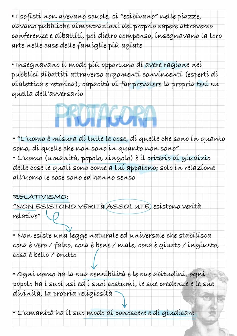SOFISTI
La civiltà della parola:
Nell'Atene del V secolo (età di Pericle), nelle pòlis greche, nel
período della democrazia (plebiscitaria)
