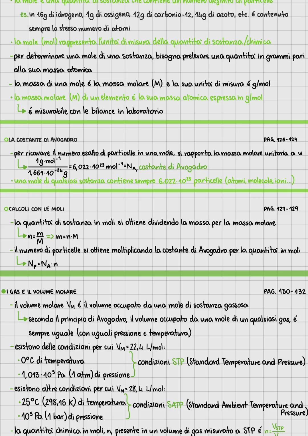 -La quantità di sostanza in moli
PAG. 121-135
LA MASSA ATOMICA E LA MASSA MOLECOLARE
PAG. 121-123
- la massa atomica si puo` determinare in 
