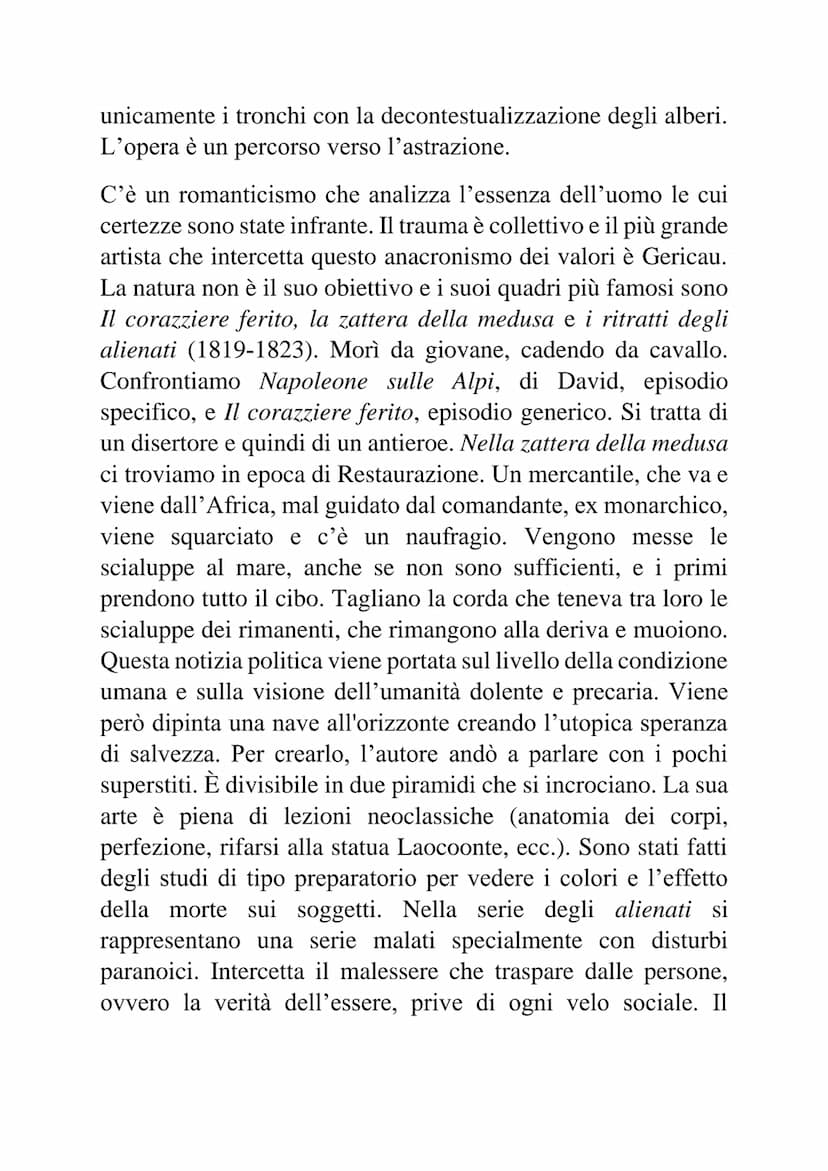 Romanticismo nell'arte
Il romanticismo contiene tante declinazioni, ed è conclusionale
della sofferenza occidentale con un passaggio verso u