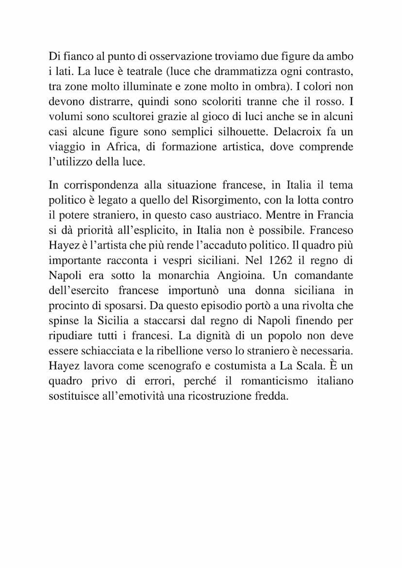 Romanticismo nell'arte
Il romanticismo contiene tante declinazioni, ed è conclusionale
della sofferenza occidentale con un passaggio verso u
