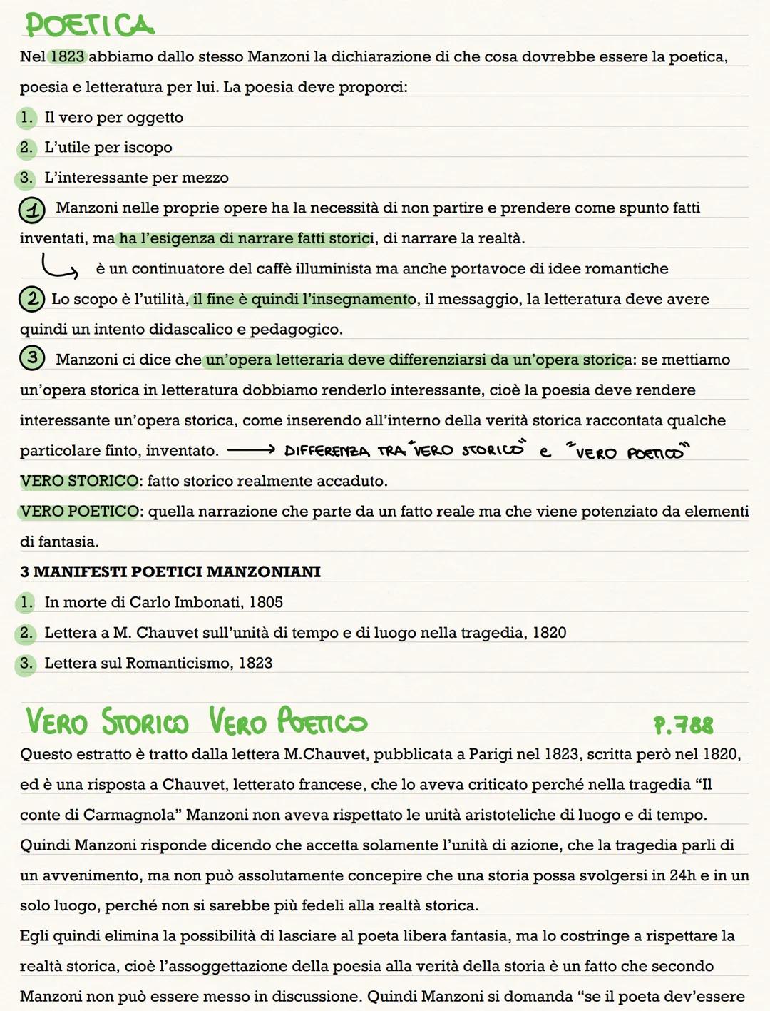 ALESSANDRO MANZONI
È sicuramente la personalità letteraria che meno rappresenta le istanze del Romanticismo: i canoni
romantici non vengono 