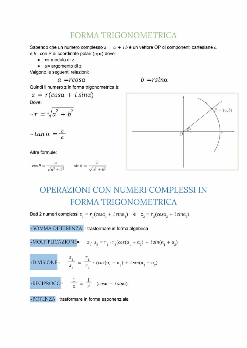 NUMERI COMPLESSI
Sono numeri che non hanno soluzione fino si numeri reali (non è che non esistono).
piano dove vengono rappresentati= PIANO 