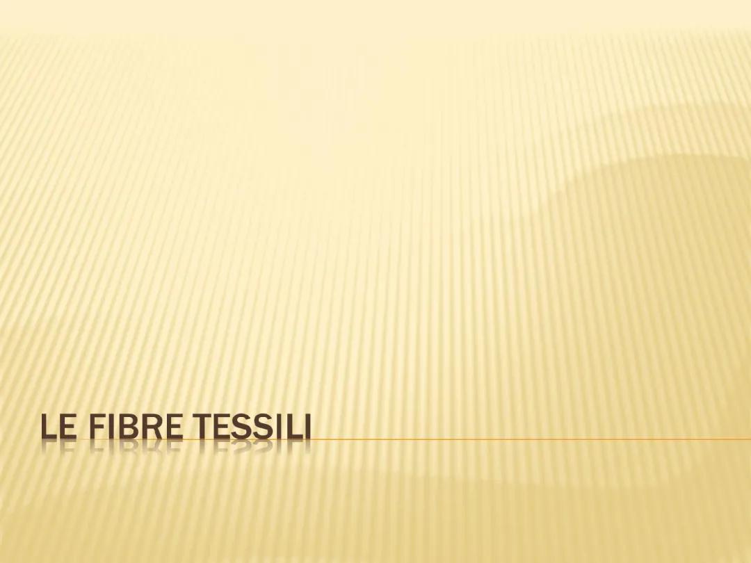 Le Fibre Tessili