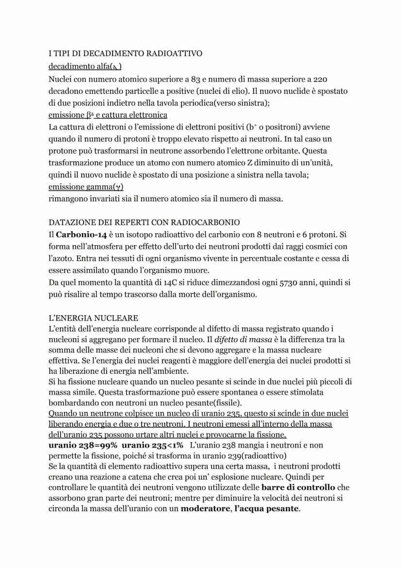 CAPITOLO 6: LA QUANTITA' DI SOSTANZA IN MOLI
La massa atomica relativa(MA) è definita dal rapporto fra la massa di un solo
atomo di quell'el