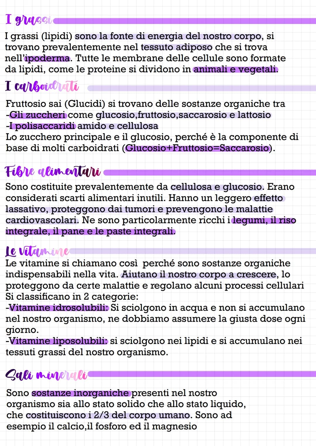 Alimentazione
& digestione
Alimenti e nutrienti
La differenza tra alimenti e nutrienti dice che gli alimenti sono
le sostanze di origini ani
