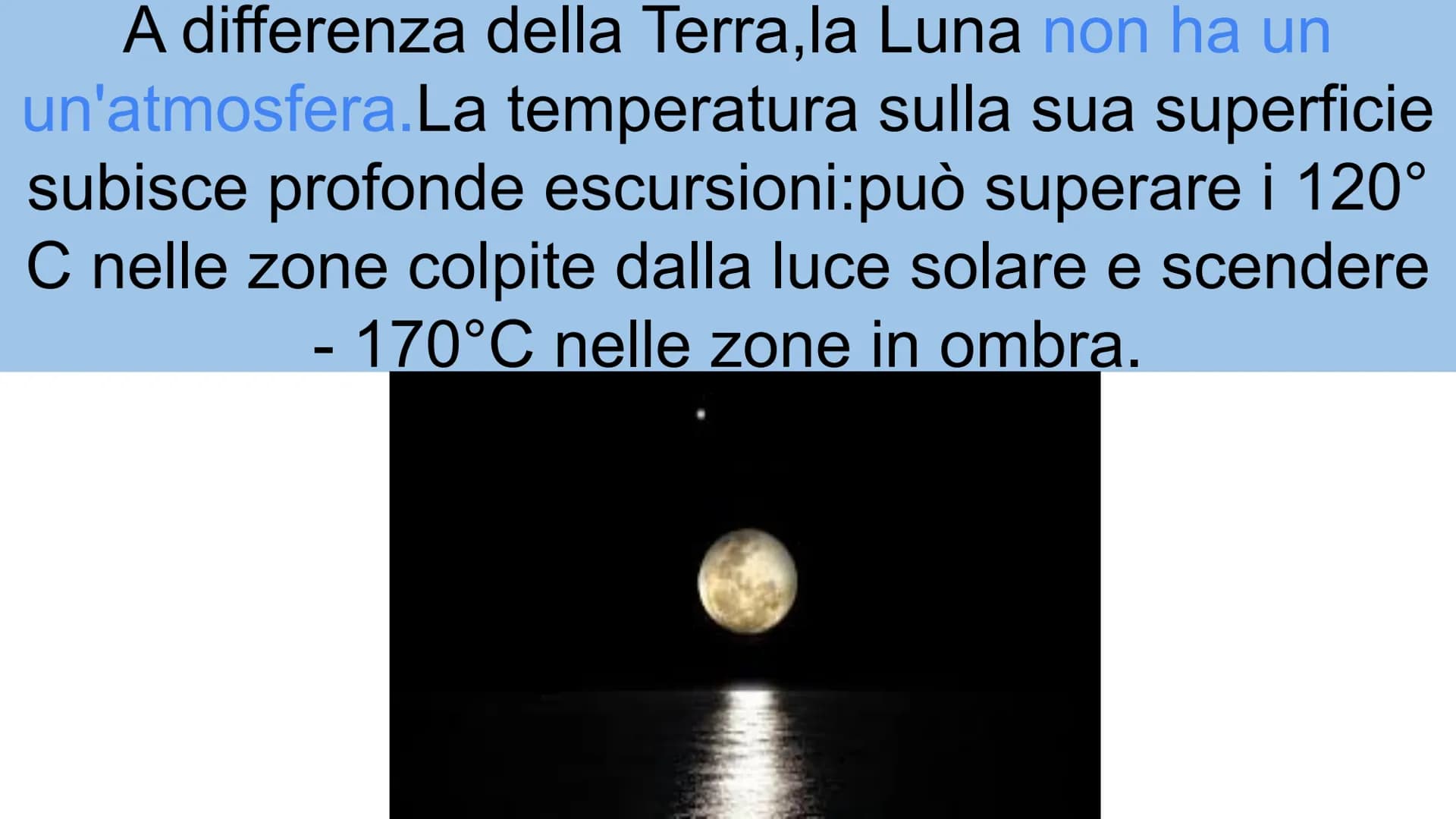 La Luna
Giada Venuti La Luna e i suoi movimenti
La Luna è l'unico satellite naturale della Terra. È il corpo celeste più vicino a
noi,ben vi