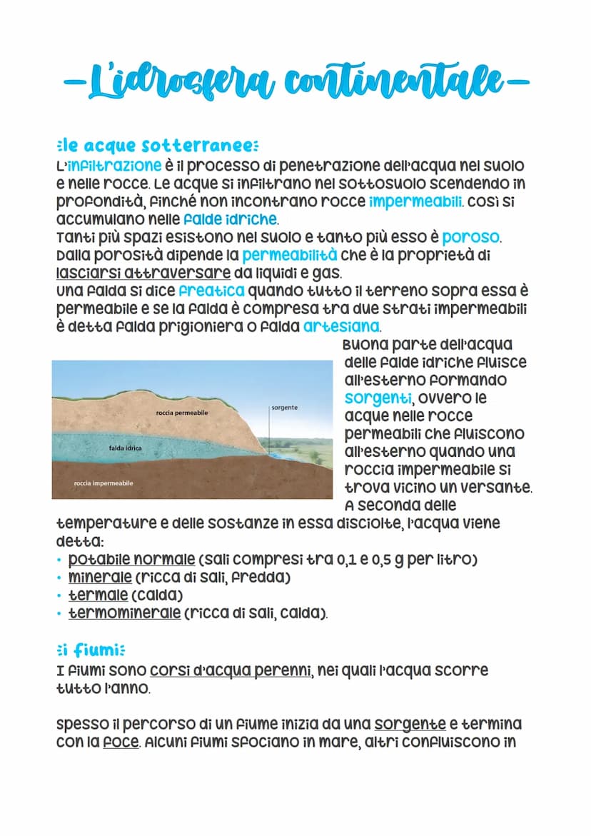 -L'idroegera marina-
il ciclo dell'acqua:
L'acqua passa continuamente da uno stato all'altro (tra oceani
e mari, atmosfera, terre emerse) se