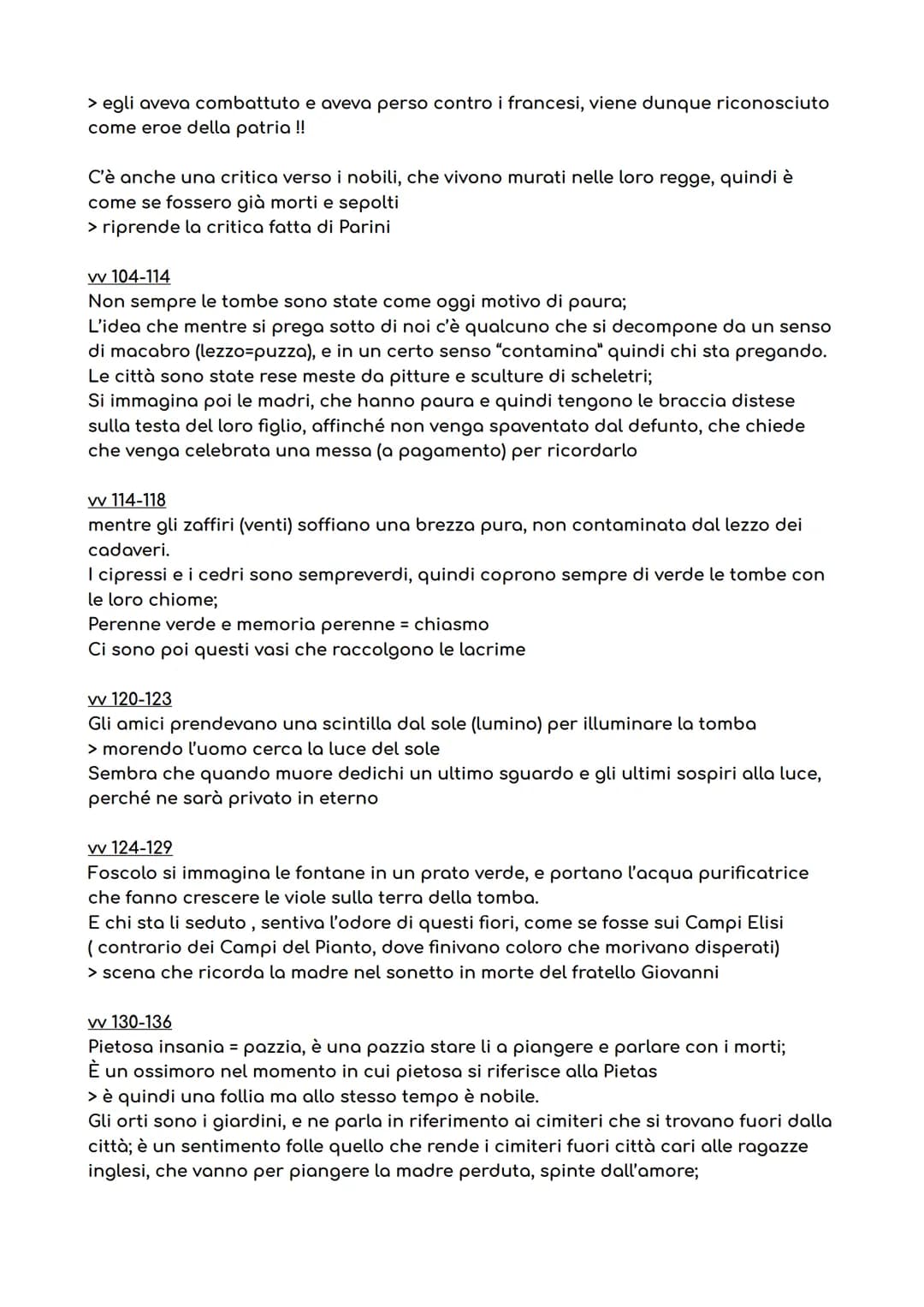 DEI SEPOLCRI
Foscolo scrive "Dei Sepolcri" in occasione dell'editto Napoleonico di Saint-Cloud;
Con questo Editto si imponevano le sepolture