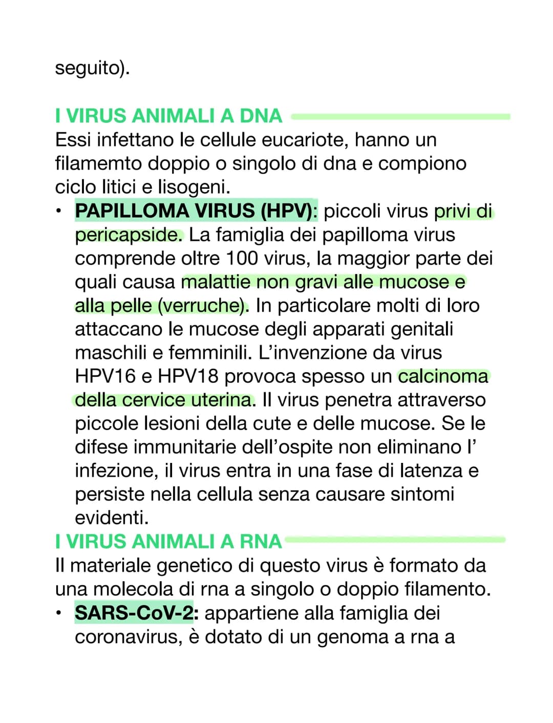 VIRUS & BATTERI
VIRUS
VS
parassiti endocellulari obbligati, non capace
di vita autonoma
• per riprodursi è costretto ad usare l'apparato
gen